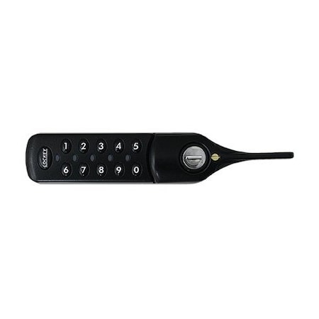 Lockey Digital Electronic Cabinet Lock W/ ADA Lever Handle Standard Black Left EC782-BL
